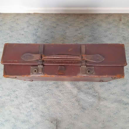 Photo of free Monogrammed Leather Suitcase (Marlow Bottom SL7) #2