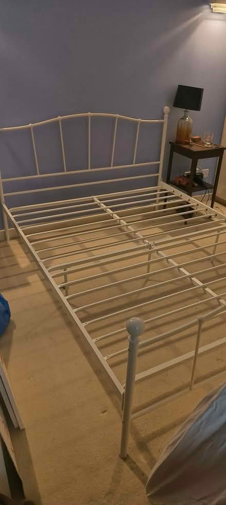 Photo of free King size metal bed frame (Church Street NW8) #3