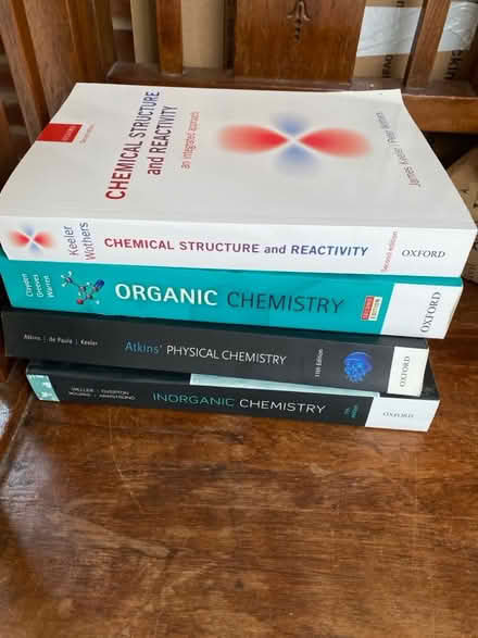 Photo of free chemistry degree text books (St Albans AL3) #1