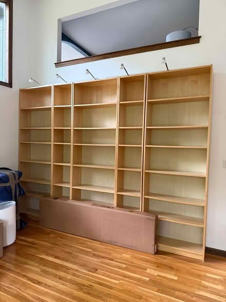 Photo of free Tall Bookshelves (Salem End Rd ~Pilgrim Day Camp) #1