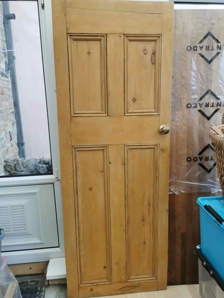 Photo of free Antique stripped pine door (Wilsden BD15) #1