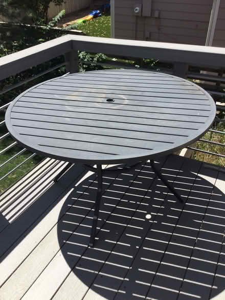 Photo of free Round Outdoor Dining Table (South Boulder) #1