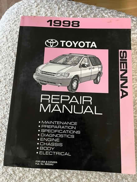 Photo of free 1998 Toyota Sienna Repair Manual (South San Jose ~ Santa Teresa) #1