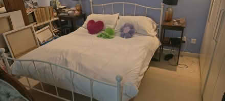 Photo of free King size metal bed frame (Church Street NW8) #1