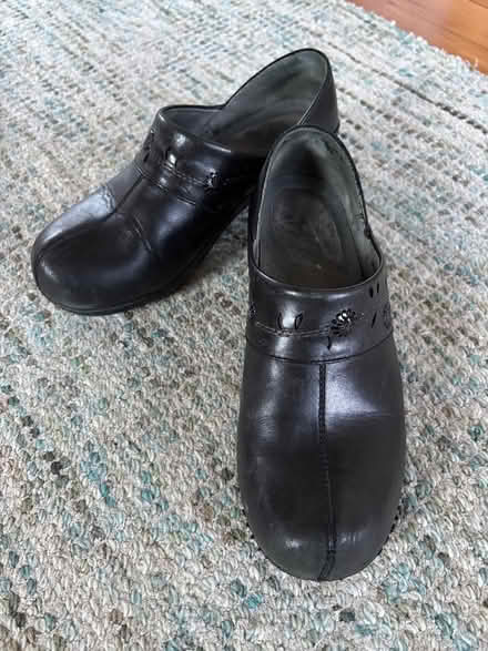 Photo of free Black leather danskos (Carleton st. Berkeley) #1