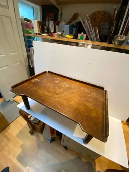 Photo of free Folding bed Tray (Douglas, cork) #2