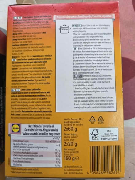 Photo of free 4 x packs of Crema Catalana (Frimley) #3