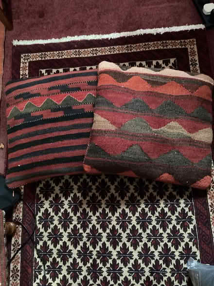 Photo of free Two Kilim cushions, 18 x 18 inches, used. (Church RG2) #1