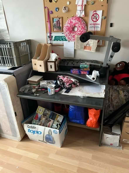 Photo of free Gray desk (Walthamstow E17 6BD) #1