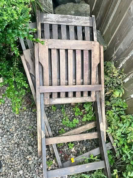 Photo of free Garden chairs wooden (Shelf HX3) #3