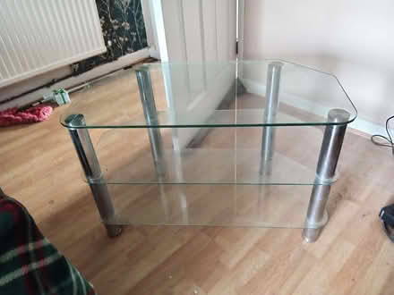 Photo of free Glass and chrome TV stand (Lexden CO3) #1