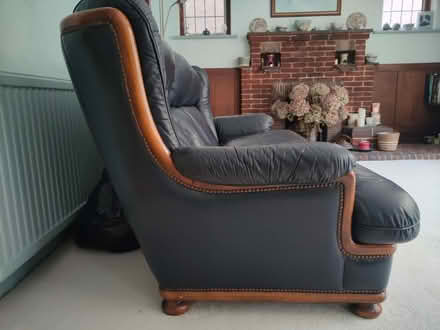 Photo of free 3 seater leather sofa (Norbiton KT3) #2