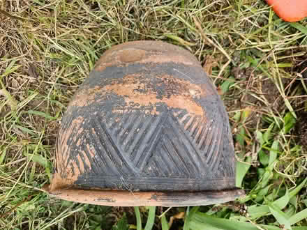 Photo of free patterned terra cotta plant pot (Roxbury) #3