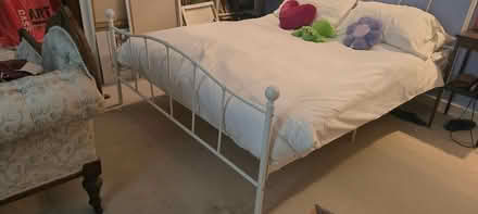 Photo of free King size metal bed frame (Church Street NW8) #2