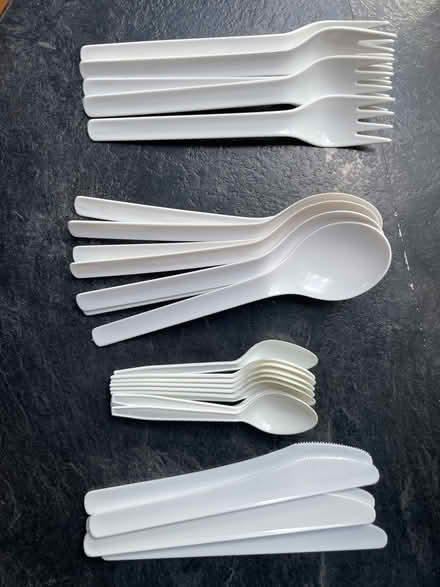 Photo of free Reusable white plastic cutlery (Northaw EN6) #1