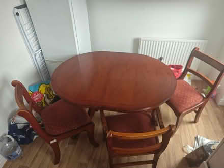 Photo of free dining table with 3 chairs (Bramley LS13) #1