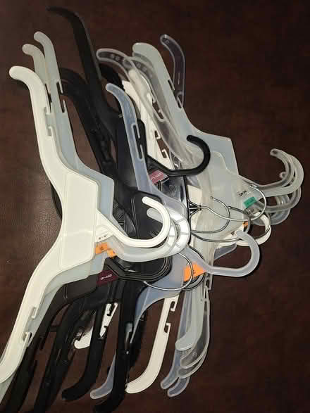 Photo of free 20 plastic hangers (Holly Springs, on Fuquay side) #1