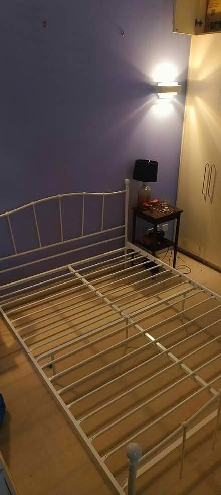 Photo of free King size metal bed frame (Church Street NW8) #4