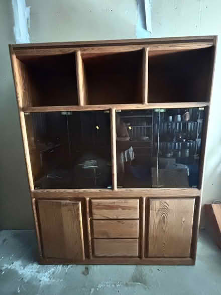 Photo of free Oak entertainment center (Off Sebastopol Road) #1