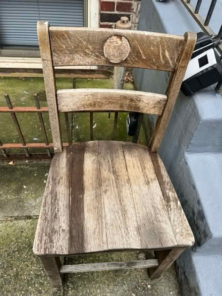 Photo of free Wood school chair (Adams Morgan/ DuPont Circle) #1