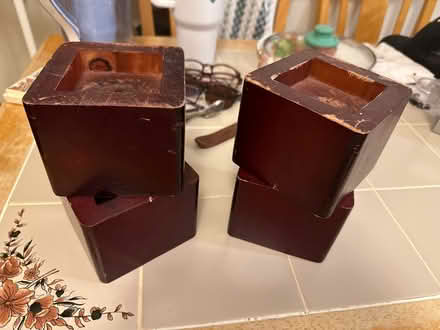 Photo of free Wooden bed raisers (Cliffside Park) #1