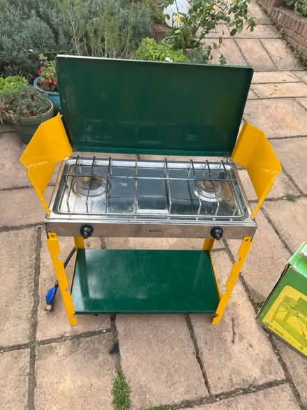Photo of free 2 rings camping stove on legs (SP11. Near Thruxton) #1