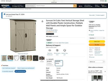Photo of free Rubbermaid tool shed (Near Hwy 96 & Egret Bay) #1