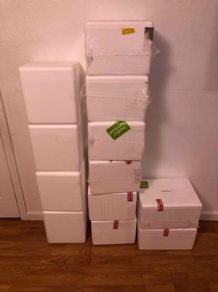 Photo of free Styrofoam coolers & gel packs (Scotts Valley by Vine Hill Rd.) #1