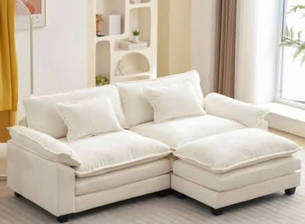 Photo of gently used cream colored sofa (South-east) #1