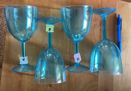 Photo of free Plastic wine glasses (Wedgwood) #1