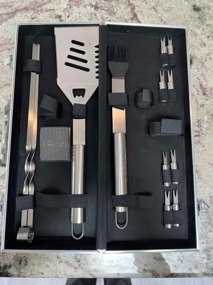 Photo of free BBQ tool set (mostly intact) (83rd & Mendingwall) #1