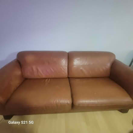 Photo of free Beautiful and Comfy Leather Couch (Edgewood in NE DC) #2
