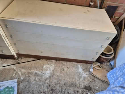 Photo of free White 4 drawer chest of drawers (Barnwood GL3) #2