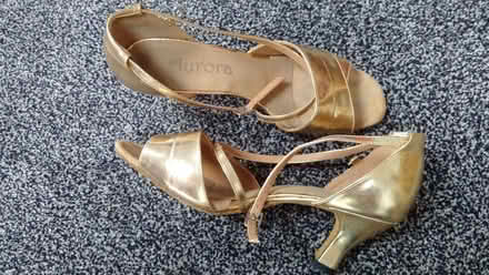 Photo of free Ballroom dancing shoes - gold (Tapton S41) #1