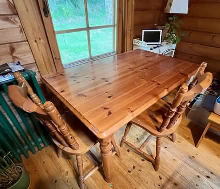 Photo of free Dining-room table + 2 chairs (Rathdrum, Co. Wicklow) #1