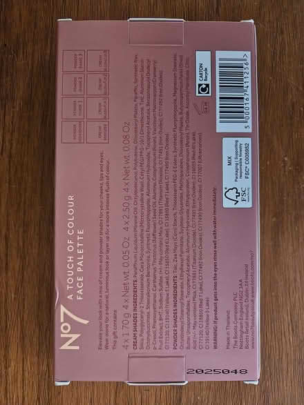 Photo of free No.7 face palette brand new (Radford Semele CV31) #4