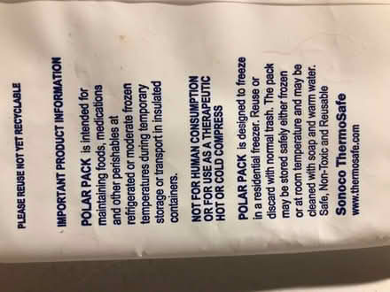 Photo of free Reusable cold gel packs (Scotts Valley by Vine Hill Rd.) #2
