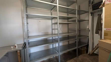 Photo of free Metal shelving/racks (W105BN) #1