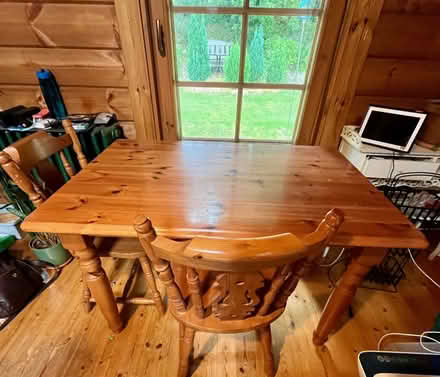 Photo of free Dining-room table + 2 chairs (Rathdrum, Co. Wicklow) #2