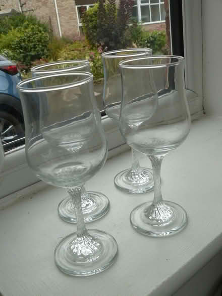 Photo of free 4 x small wine glasses with twist stems (Kempsey WR5) #1