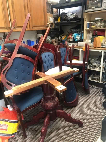 Photo of free Dining table & 6 chairs (OL8 2XQ) #1