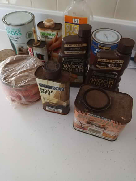 Photo of free box of stains wax paint (Melksham) #1