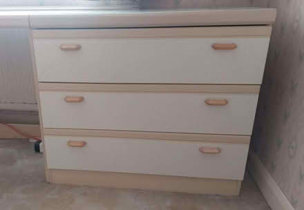 Photo of free 3 drawer chest of drawers (Toddington LU5) #1