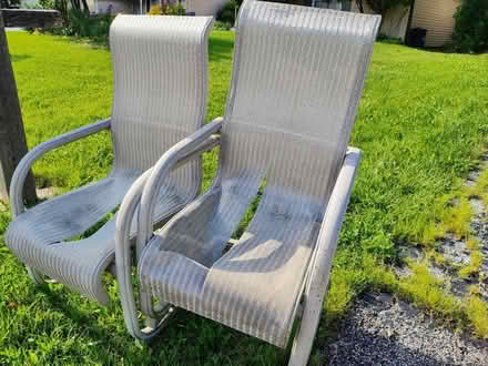 Photo of free 2 aluminum patio chairs, need work (Westmont) #2