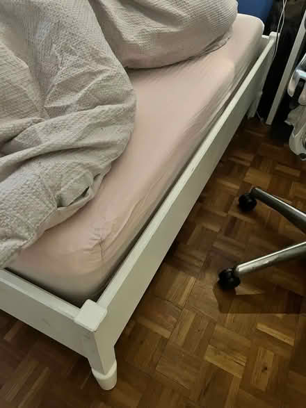 Photo of free TYSSEDAL bed frame + Two TYSSEDAL bedside tables (Surbiton KT6) #2