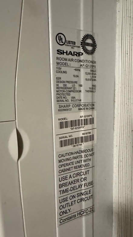 Photo of free Sharp Air Conditioner 12,000 BTU (Forest Hills, Queens) #3