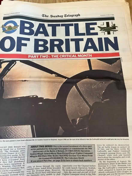 Photo of free Commemorative Battle of Britain newspapers (The Triangle Estate RH15) #4