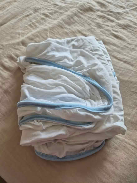 Photo of free 1 white hospital bed fitted sheet (Chiseldon, SN4) #1