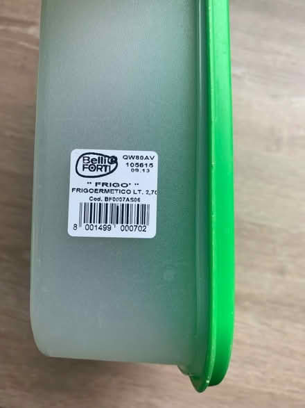 Photo of free Belli e Forti Tupperware Box (W3) #3