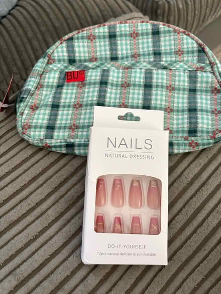 Photo of free Stick on nails and toiletry bag (Axminster) #1
